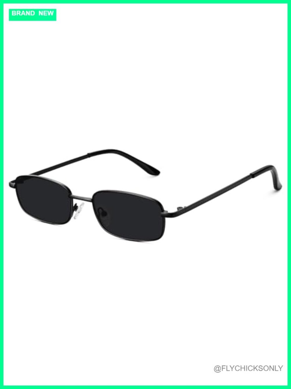 Trendy Y2K Skinny Rectangle Sunglasses